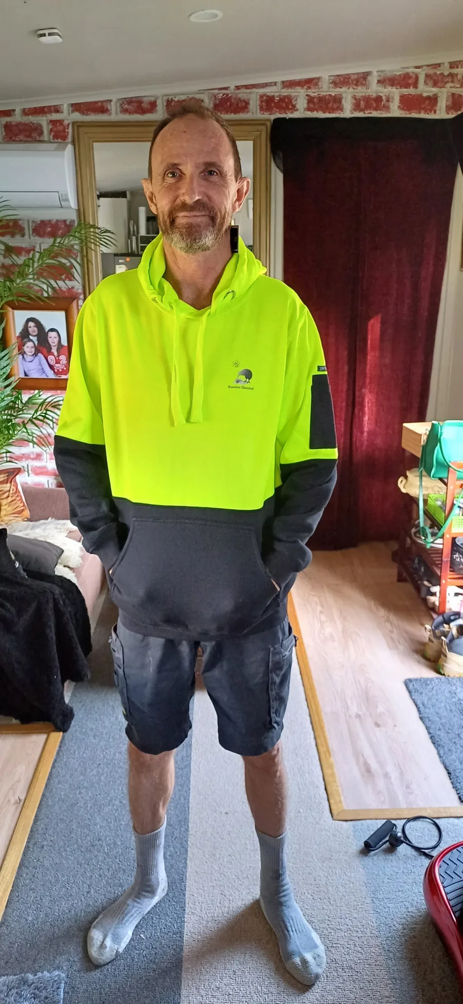 Phill in his hi-vis PPE Services hoodie
