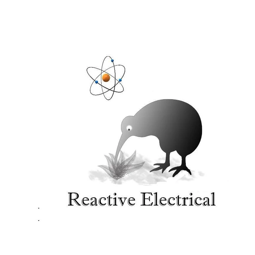 The Reactive Electrical logo: a kiwi and an atom